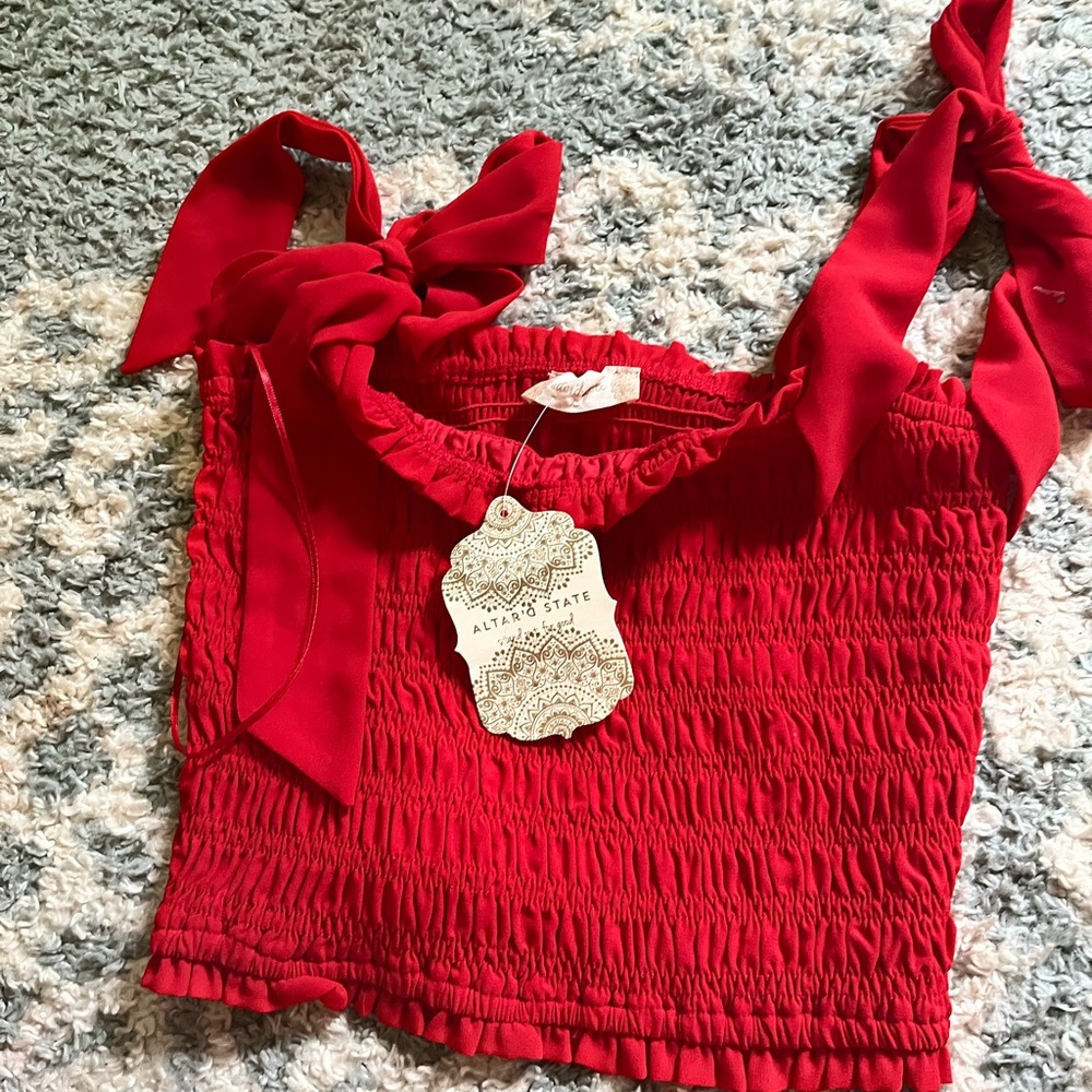 Red altard state tank top